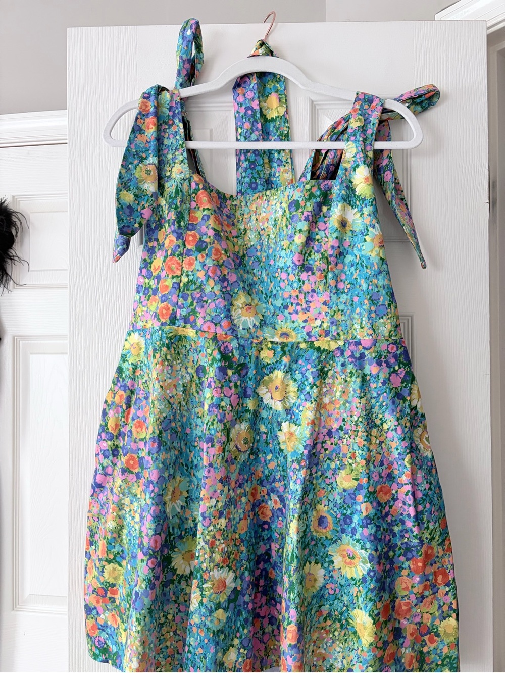 Show Me Your MuMu Multicolor Floral Smocked Sundress with Pink Label